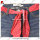 children trousers casual pant red belt shorts